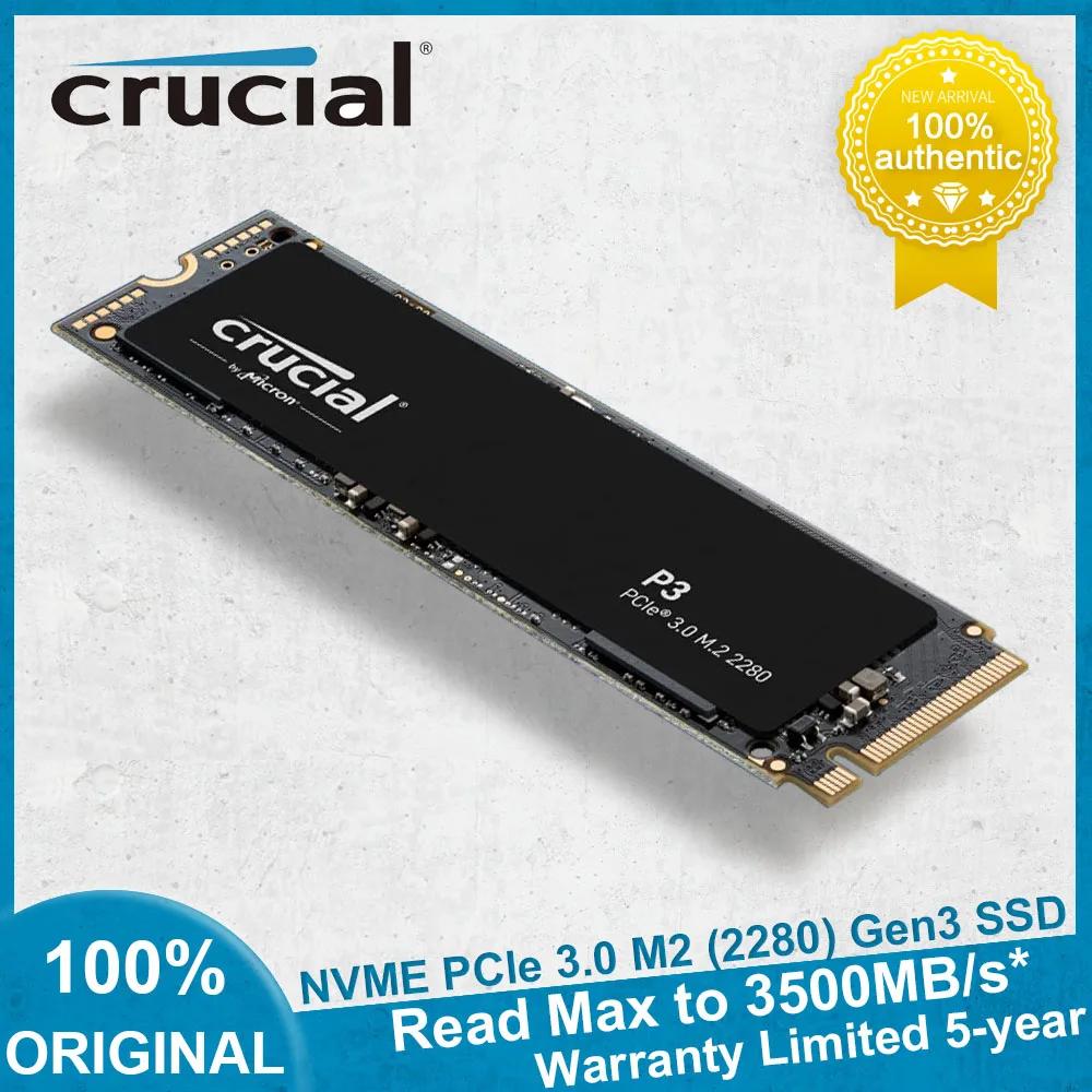 PC ũž Crucial ӿ ָ Ʈ ̺ SSD, PCIe Gen3 3D NAND NVMe M.2  SSD, ִ 3500 MB/s, P3, 500GB, 1TB, 2TB, 4TB